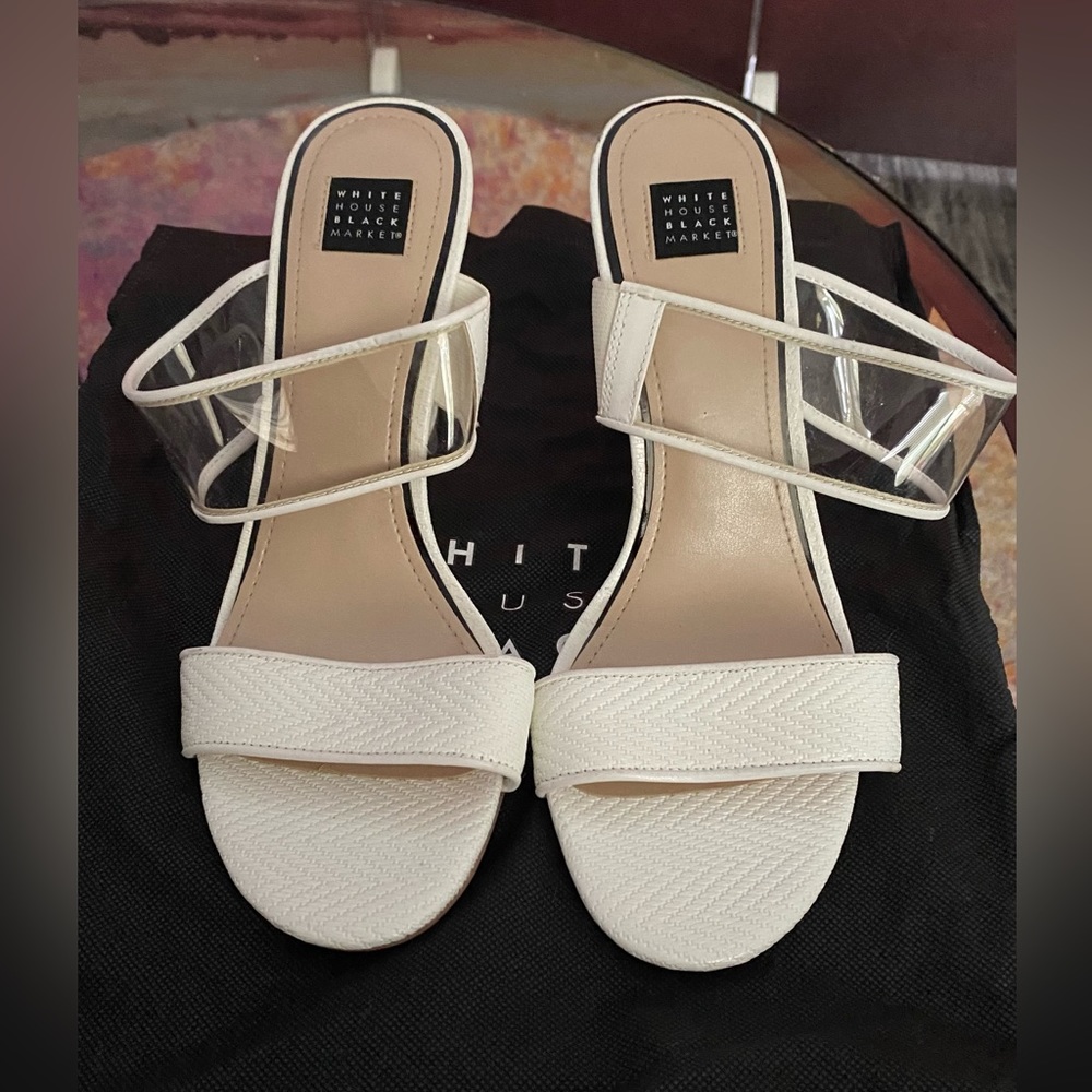 WHBM white wedges
